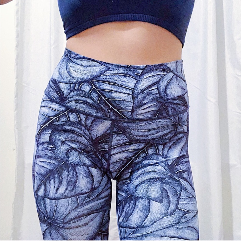 RARE Lululemon wunder under leggings in concrete jungle alpine - Picture 2 of 5